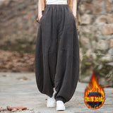 Pantalones Bombachos Cargo Elasticos Trusas Yoga Casual Deportivo Oversize Amplios Algodon Mujer