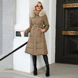 Chaqueta campera chamarra casaca de invierno con capucha para mujer. Abrigo largo con capucha y cuello de piel