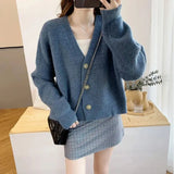 Cardigan Tejido Mujer Casual Oficina Elegante Formal Otoño Invierno