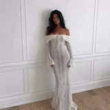 Vestido Elegante Formal Boda Fiesta Mujer Dama Sin Hombros Varios Colores