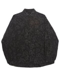 Camisa Holgada Arrugada con Patrones Flores Hombre Unisex
