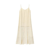 Conjunto Vestido Breteles Camisa Manga Larga Elegante Casual Mujer Primavera Verano