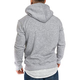 Sudadera canguro para hombre de manga larga. Buzo casual con capucha.