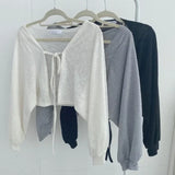 Blusa Tejida Holgada Mujer Cintas Ajustable Otoño Invierno