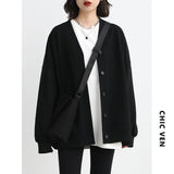 Chaqueta campera chamarra casaca suelta con cuello en V