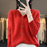 Cardigan Tejido Fit Mujer Varios Colores Otoño Invierno