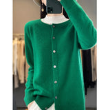 Cardigan Tejido Fit Mujer Varios Colores Otoño Invierno