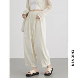 Pantalones Anchos Mujer Dama Elegante Casual Playa Formal Primavera Verano