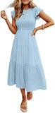 Vestido Largo Solero Mujer Primavera Verano Casual Elegante Varios Colores