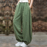 Pantalones Bombachos Cargo Elasticos Trusas Yoga Casual Deportivo Oversize Amplios Algodon Mujer