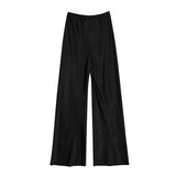 Pantalones Largos Satin Elegantes Formal Fiesta Verano Mujer Dama