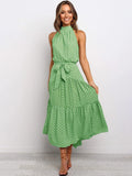 Vestido largo lunares. Vestidos casuales para mujer.