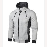 Chaqueta campera chamarra casaca con cremallera para hombre. Abrigo con capucha.