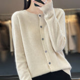 Cardigan Tejido Fit Mujer Varios Colores Otoño Invierno