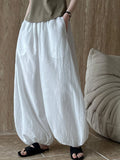 Pantalones Bombachos Holgados Sueltos Amplios Ligeros Algodon Casual Primavera Verano