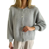 Cardigan Tejido Mujer Abrigo Ligero Primavera Otoño Varios Colores Casual Elegante Oficina