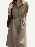 Vestido Camisero. Vestido largo para mujer. Camisa oversize.