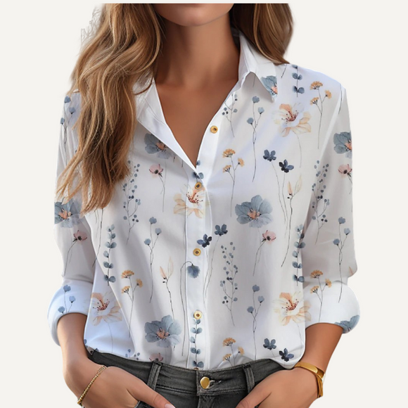 Camisa Mujer Elegante Fashion Blusa Manga Larga Casual