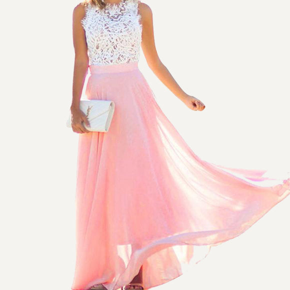 Vestido Largo Mujer Elegante  Fiesta Verano Millefiori