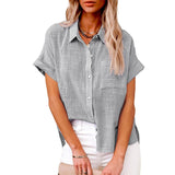 Camisa Larga Loof Lino Loose Mujer (42% off) SOLO X 48HS