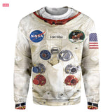 [50th Aniversario] 3D Traje Espacial Armstrong Camiseta Hoodie Sudadera Pantalones
