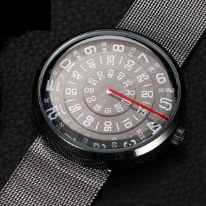 2019 Futurista Creativo Reloj Pulsera Hombre Caballero Acero Unisex Mujer Dama Cuarzo