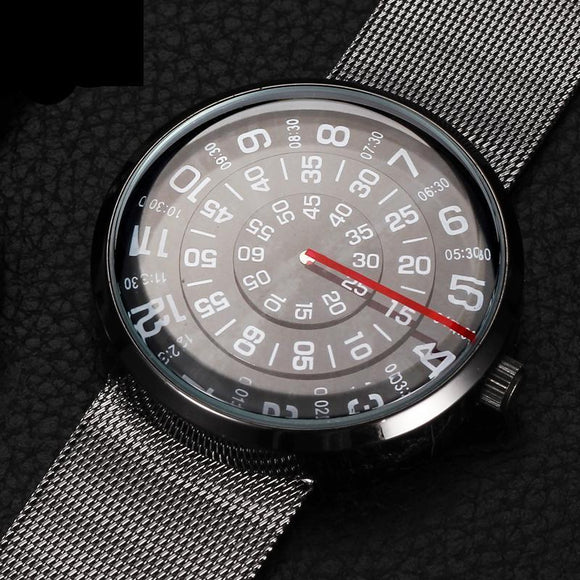 2019 Futurista Creativo Reloj Pulsera Hombre Caballero Acero Unisex Mujer Dama Cuarzo