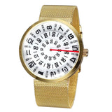 2019 Futurista Creativo Reloj Pulsera Hombre Caballero Acero Unisex Mujer Dama Cuarzo