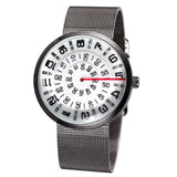 2019 Futurista Creativo Reloj Pulsera Hombre Caballero Acero Unisex Mujer Dama Cuarzo