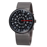 2019 Futurista Creativo Reloj Pulsera Hombre Caballero Acero Unisex Mujer Dama Cuarzo