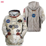 [50th Aniversario] 3D Traje Espacial Armstrong Camiseta Hoodie Sudadera Pantalones